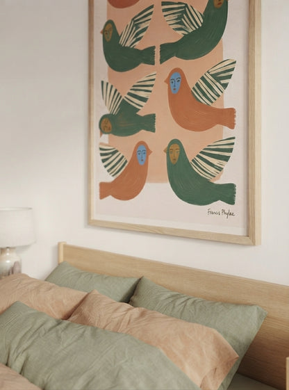 Birds Between Worlds | Surrealist Bird Fine Art Print