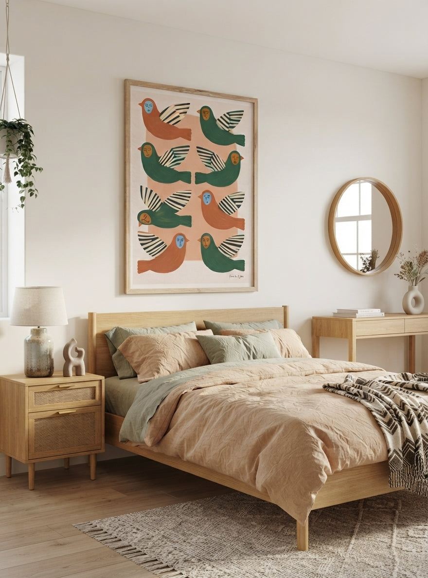 Birds Between Worlds | Surrealist Bird Fine Art Print