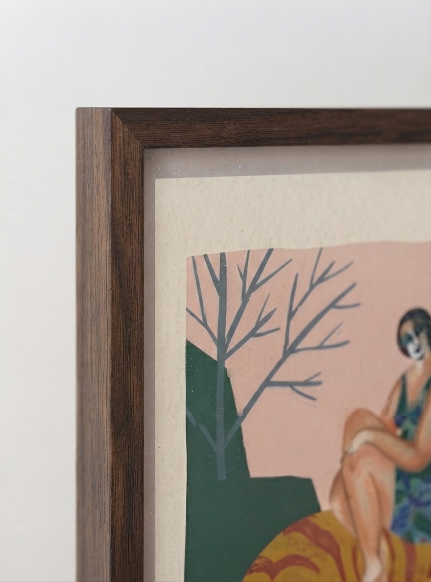 The Tiger’s Muse | Surrealist Figurative Art Print