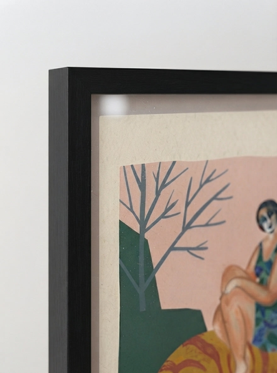 The Tiger’s Muse | Surrealist Figurative Art Print
