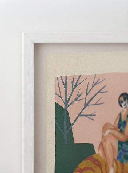 The Tiger’s Muse | Surrealist Figurative Art Print