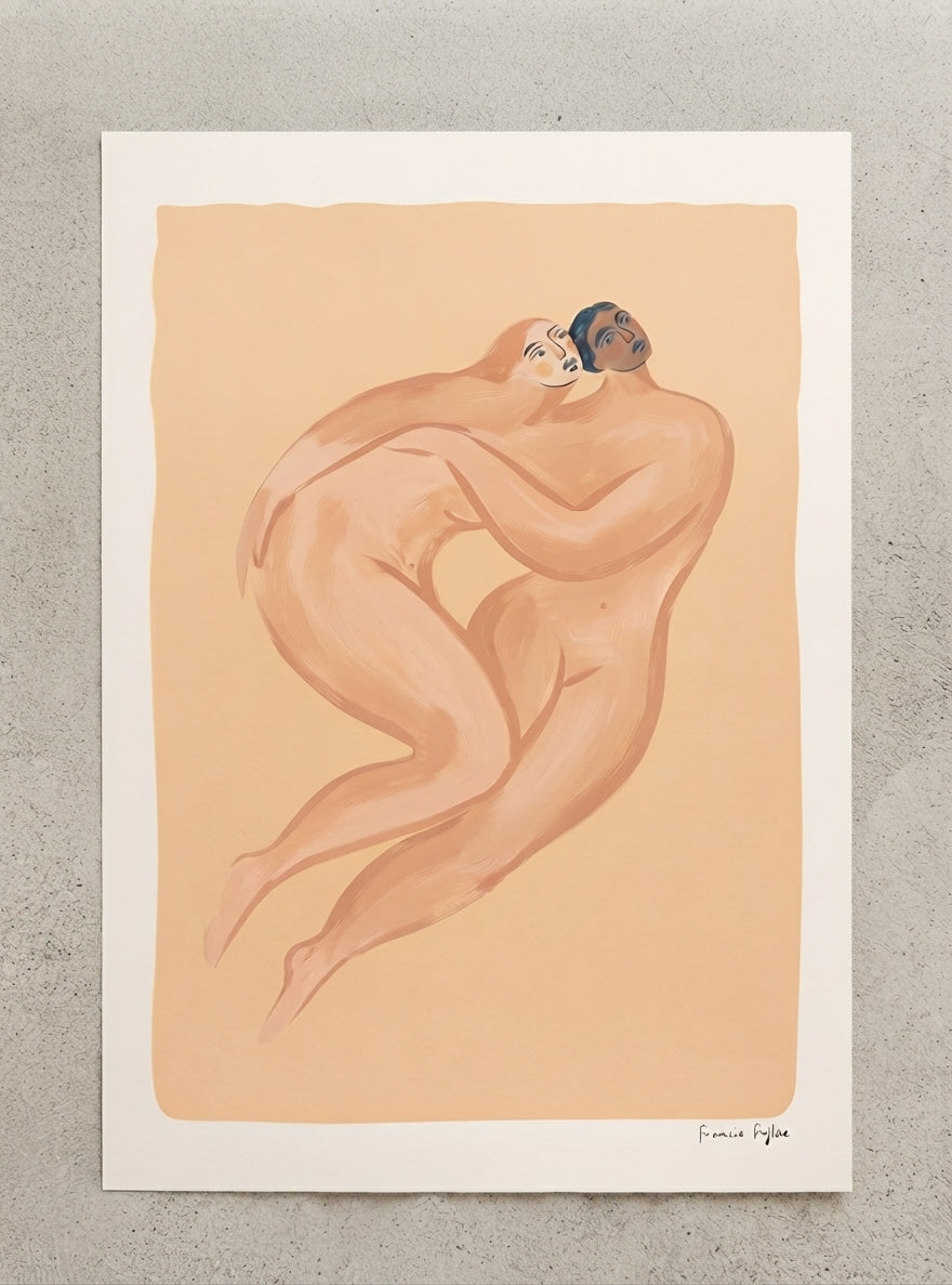 ENTWINED | Mid Century Modern Couple Art Print