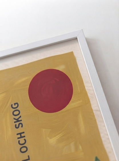 Fjäll Och Skog | Scandinavian Forest Landscape Poster