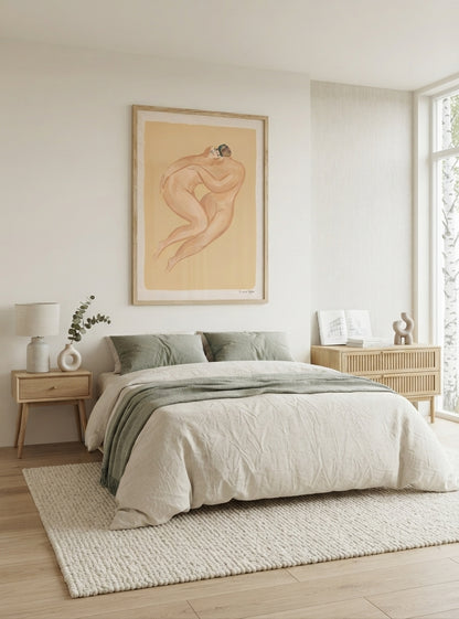 ENTWINED | Mid Century Modern Couple Art Print