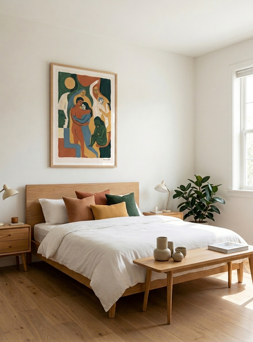 Earth Forms | Mid Century Modern Figurative Art Print