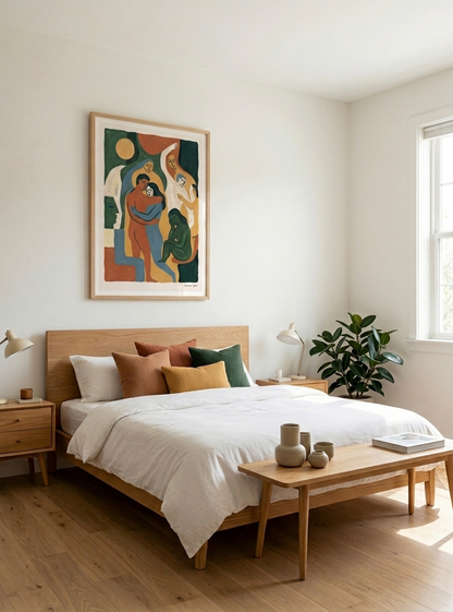 Earth Forms | Mid Century Modern Figurative Art Print