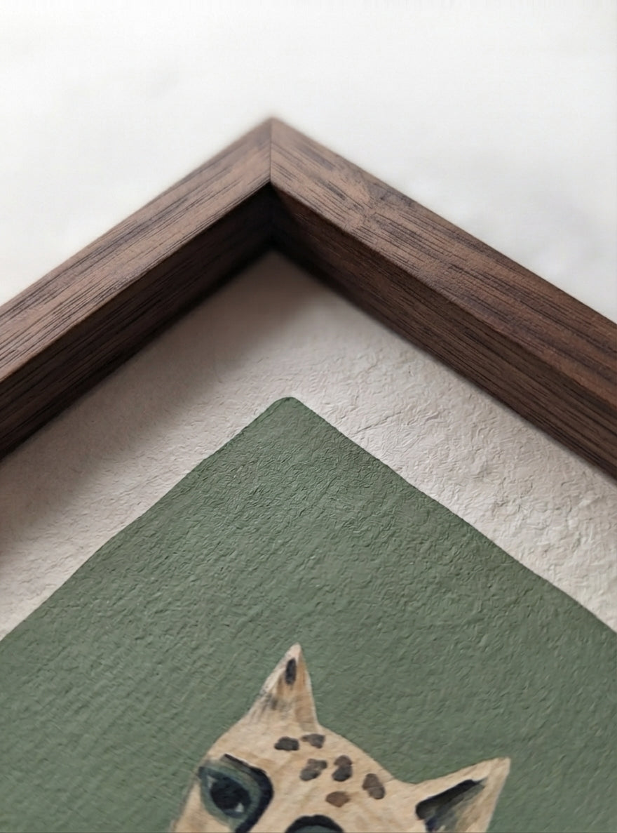 The Velvet Cat | Quirky Cat Wall Art Print