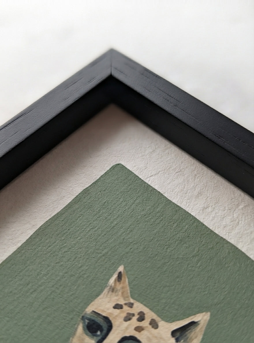The Velvet Cat | Quirky Cat Wall Art Print