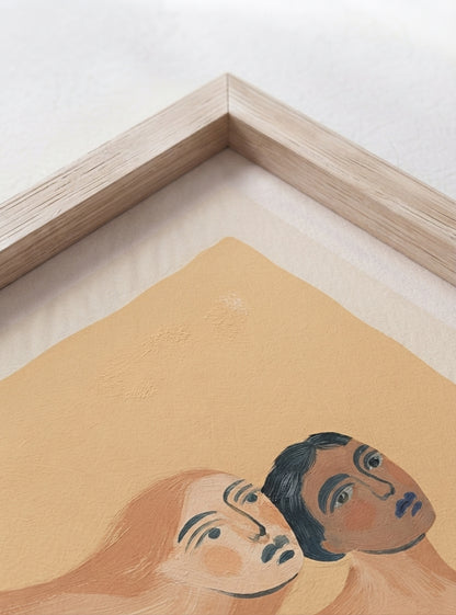 ENTWINED | Mid Century Modern Couple Art Print