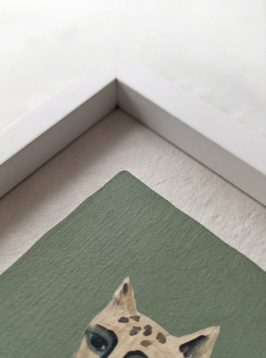 The Velvet Cat | Quirky Cat Wall Art Print